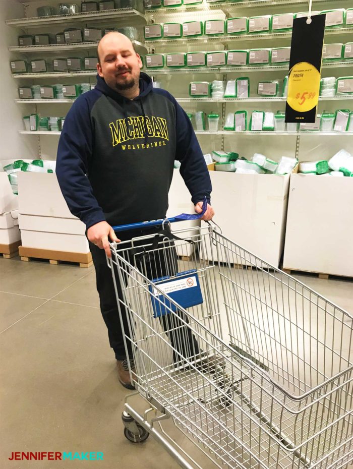 IKEA shopping carts are super useful in the Markeplace - an IKEA shopping tip