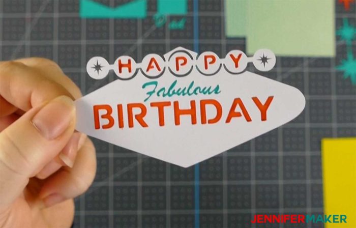 layering the colors on the fabulous birthday impossible card