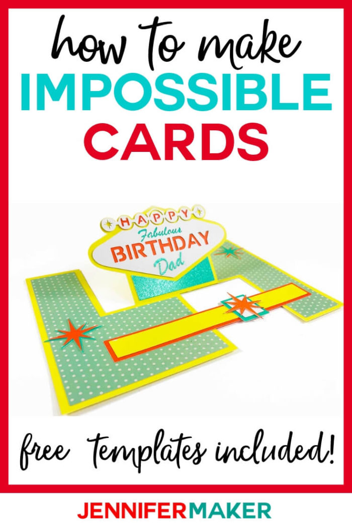 Learn how to make an impossible card, whether you're cutting it out by hand or with a cutting machine, using these easy impossible card templates will help you finish the project quickly. #cricut #cricutmade #cricutmaker #cricutexplore #svg #svgfile