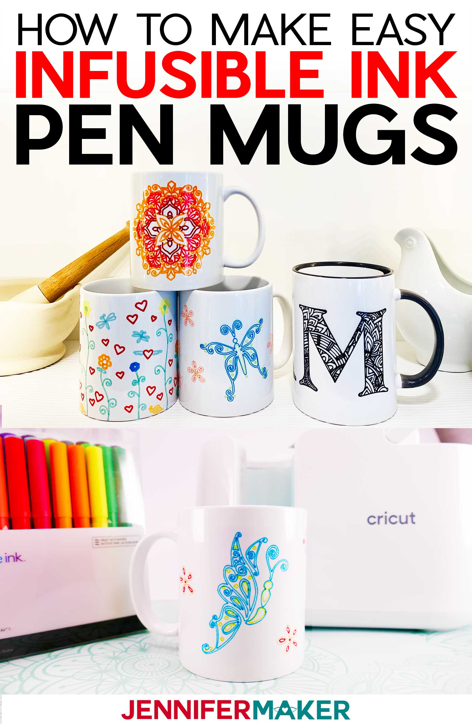 Infusible Ink Mugs Using The Cricut Mug Press   The Country Chic Cottage