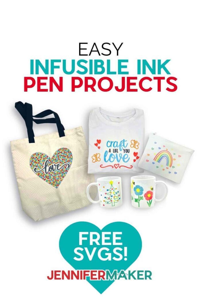 How to make fun Infusible Ink pen projects with mugs, shirts, and bags!