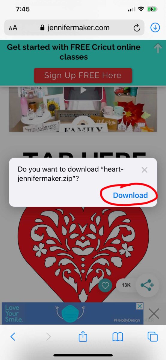 Download How To Upload Svg Files To Cricut Design Space App On Iphone Ipad Jennifer Maker SVG, PNG, EPS, DXF File