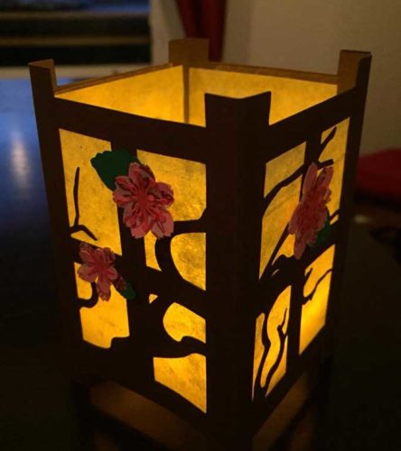 Japanese Paper Lanterns with Spring Flowers - Jennifer Maker