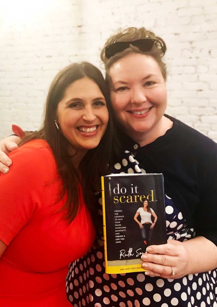 Ruth Soukup and Jennifer Maker with "Do It Scared" in New York City