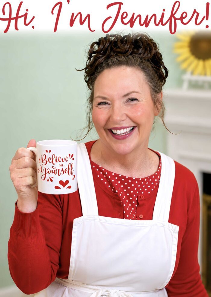 Jennifer Maker welcomes you with a warm cup of tea