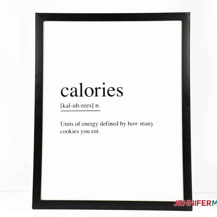 Calories Kitchen Sign