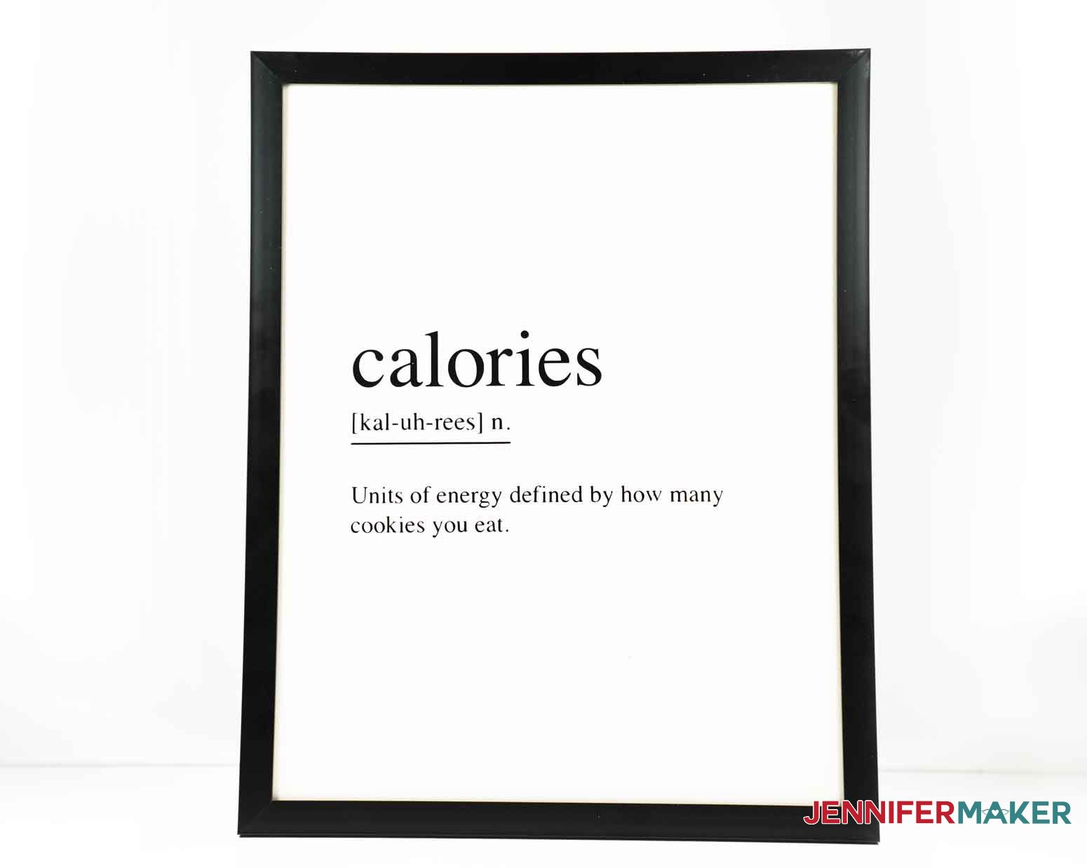 Calories Kitchen Sign