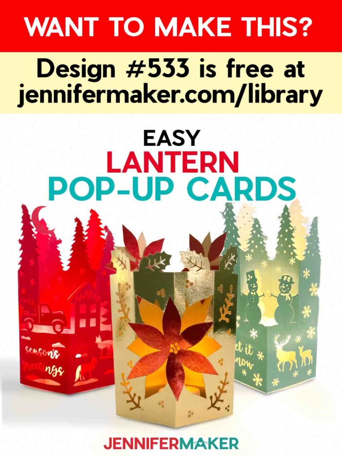 Lantern Pop-Up Cards for a 3D Christmas Greeting! - Jennifer Maker