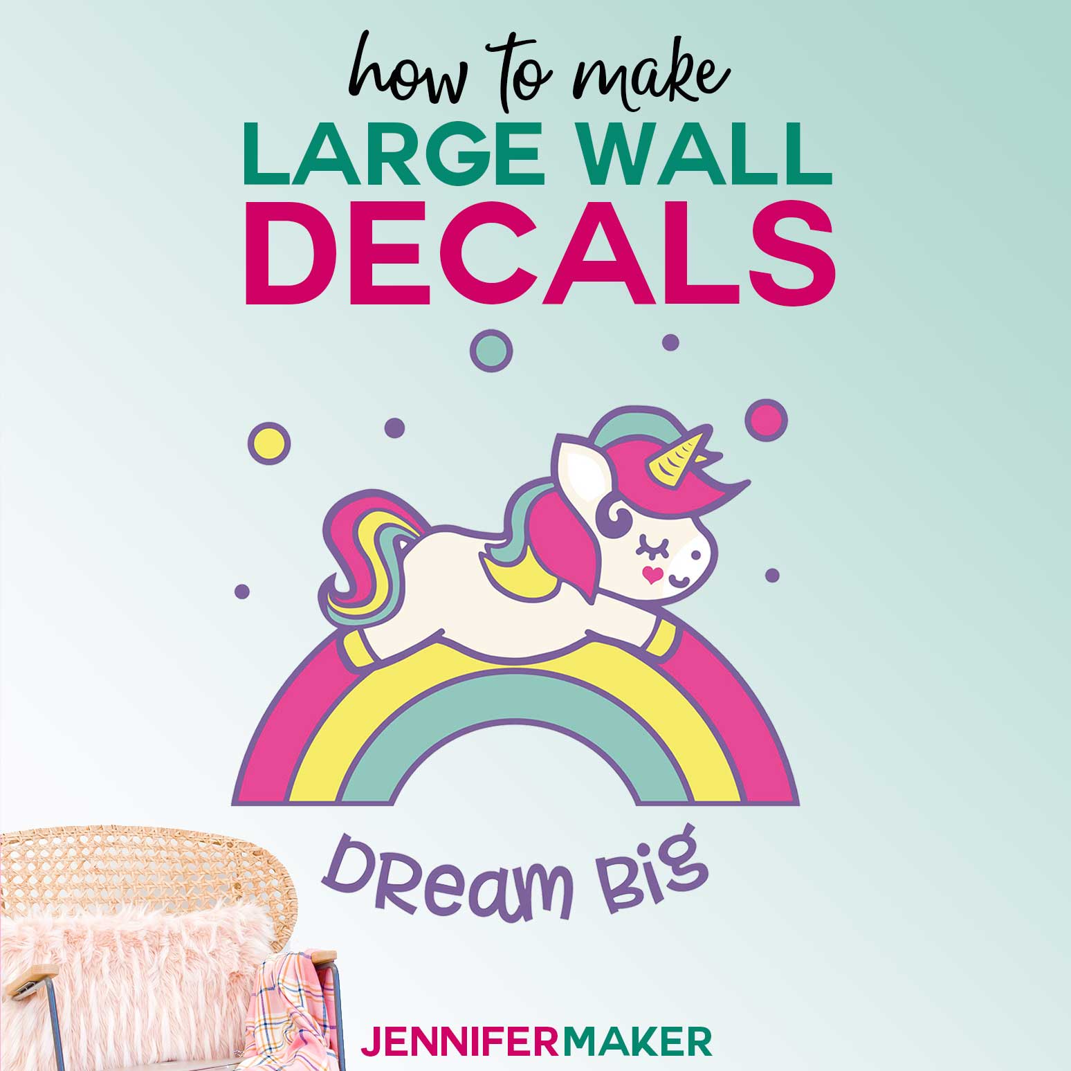 Download Large Wall Decal Larger Than Mat Cricut Projects Jennifer Maker