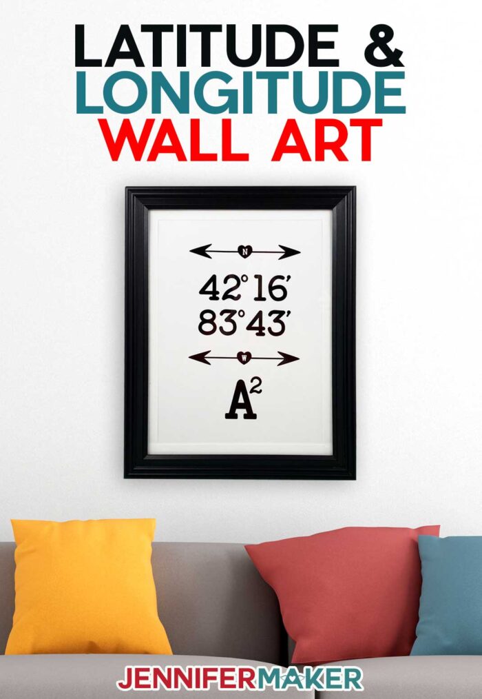 Latitude & Longitude Wall Art