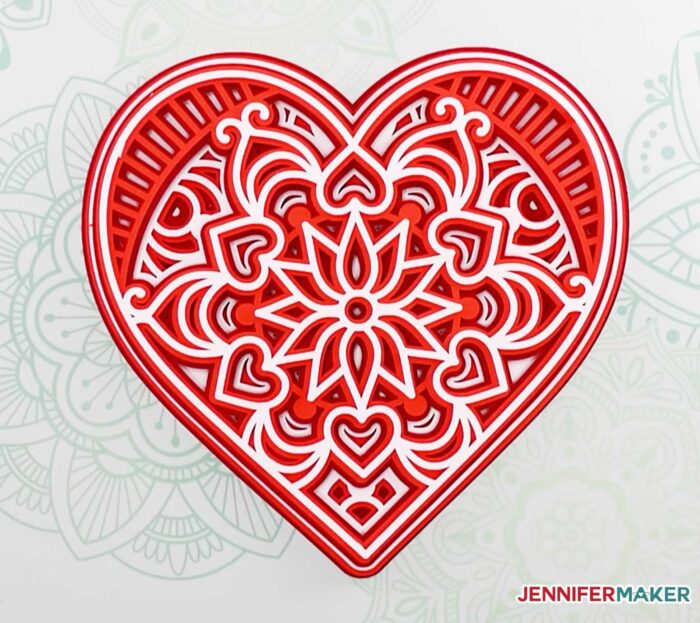 Download 3d Paper Heart Mandala How To Create Beautiful 3d Paper Art SVG, PNG, EPS, DXF File