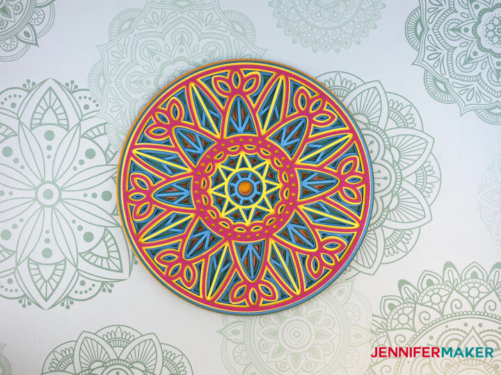 We Stack Layers Of Laser Cut Wood To Make Intricate Mandalas