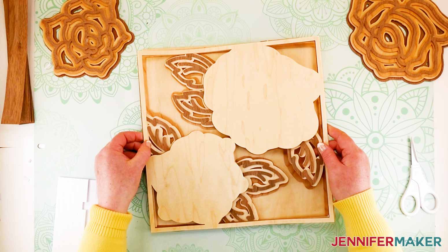 JenniferMaker.com - Learn how to cut beautiful earrings using Cricut wood  veneer sheets. In this tutorial, I will show you how to create drop-dead  gorgeous cherry, maple and walnut leaf earrings that