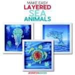 Make Layered Sea Animal SVGs - Dolphin, Jelly fish, and Turtle Mandalas - Free SVG Cut Files & Printable Pattern