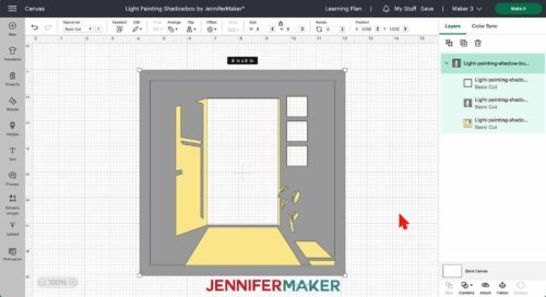 Light Painting Shadow Box Turn A Photo Into LED Art Jennifer Maker   Light Painting Shadow Box DS Doorway SVG On Canvas 500x272 