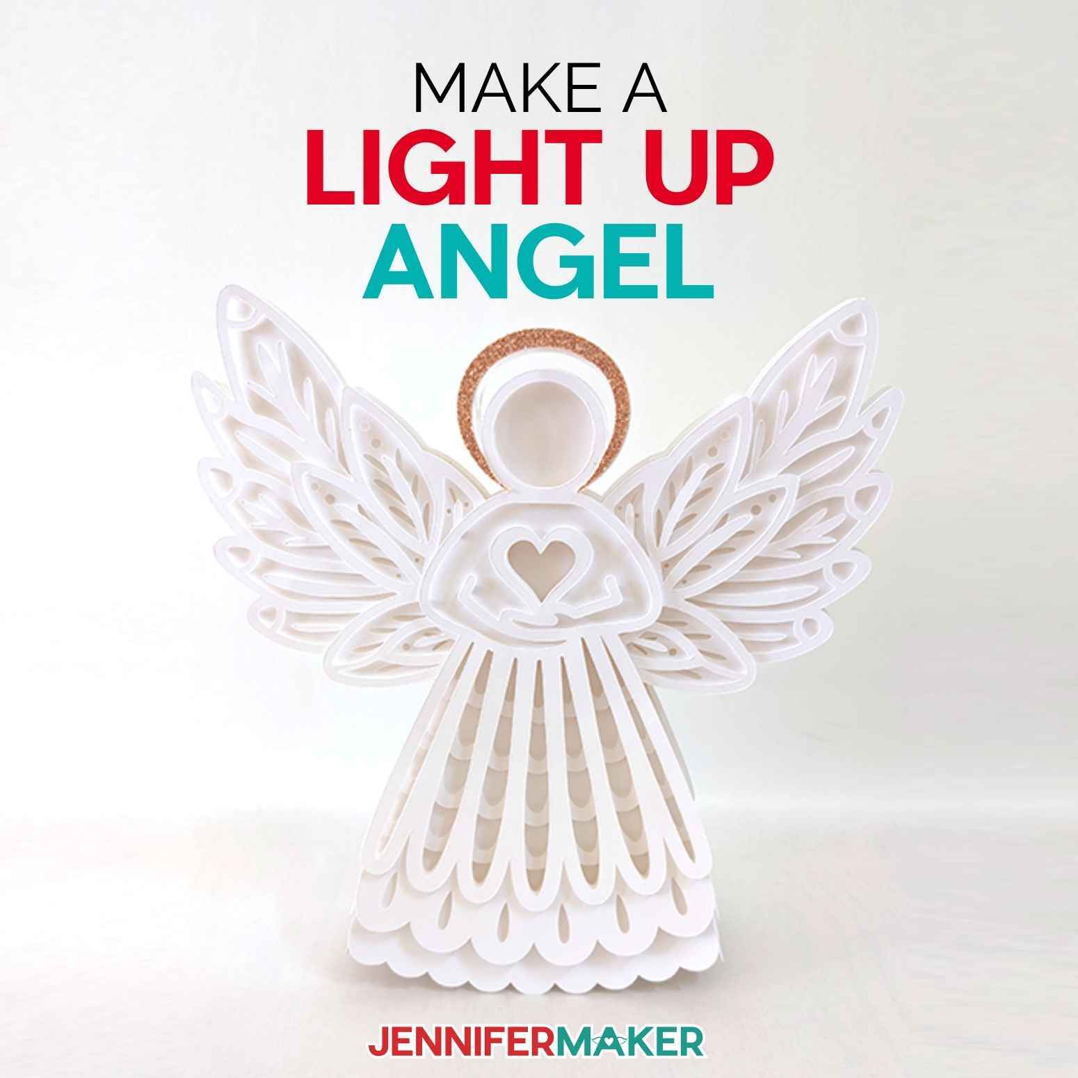 3D Light Up Angel: Make Ornaments or Tree Toppers!