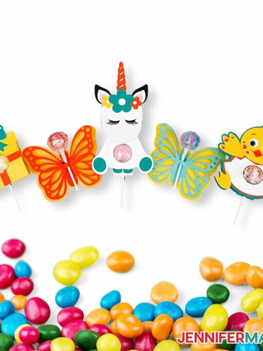 DIY Lollipop Holders for Holidays & Gifts: Unicorn, Chick, Butterfly,  Present - Jennifer Maker