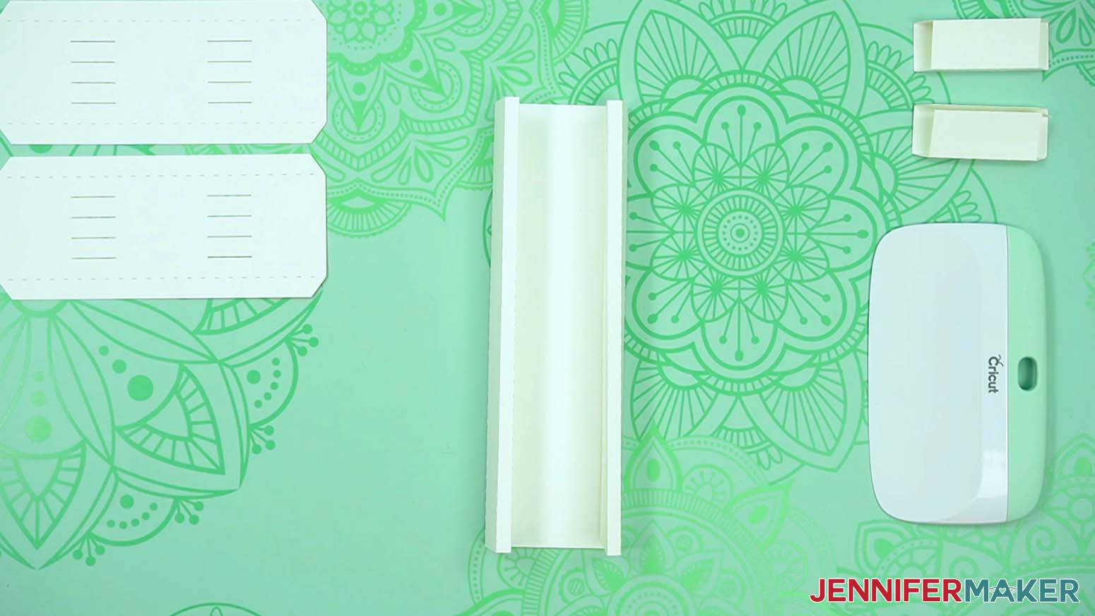 Roll the edges of the base piece up to make a love paper lantern