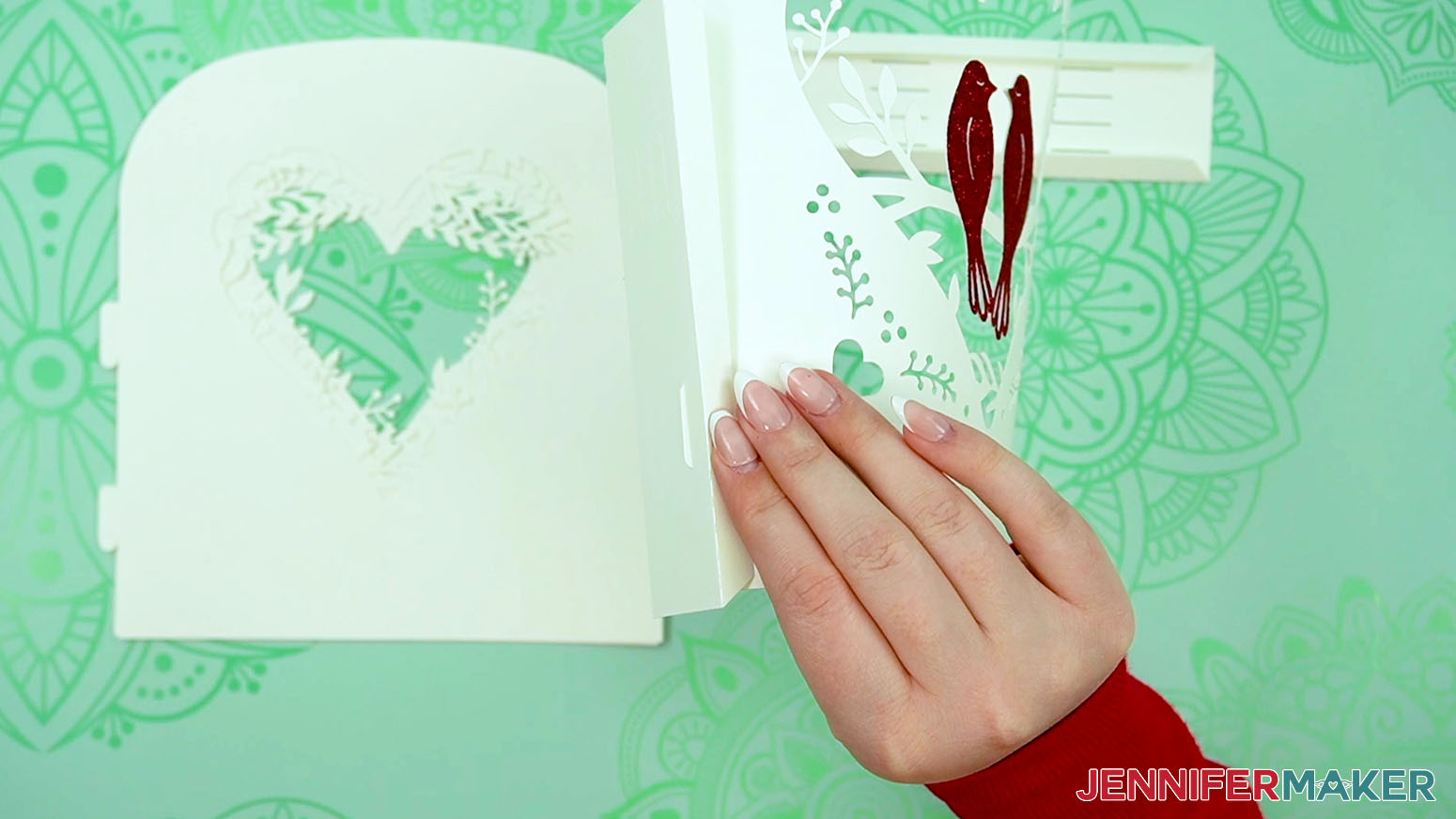 Slot layer one's tabs into place to make a love paper lantern