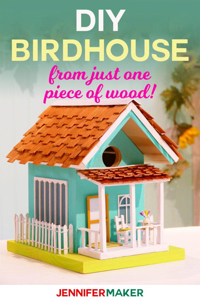 How to Make Birdhouses with Free Plans and Decoration Ideas | Painted #Birdhouse | DIY Birdhouse | Decorative & Whimsical | #gardenideas #diy