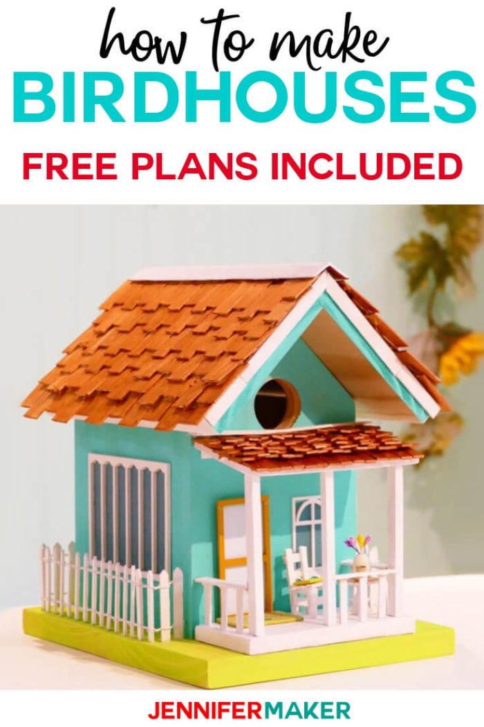 Learn how to make birdhouses for your garden with these free plans and decoration concepts. #diy #tutorial #craftprojects