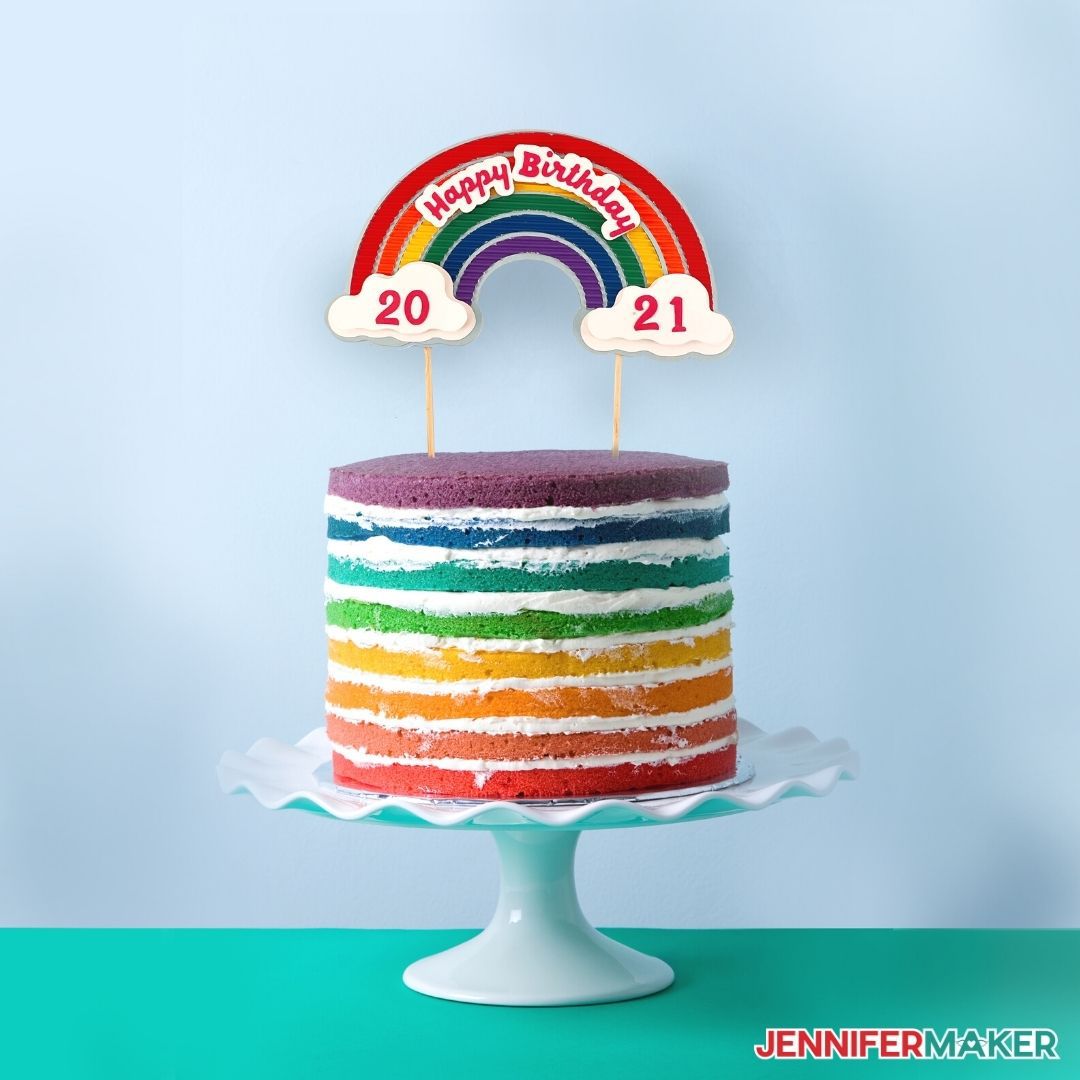 Rainbow Cake Topper Stock Photos - Free & Royalty-Free Stock Photos from  Dreamstime