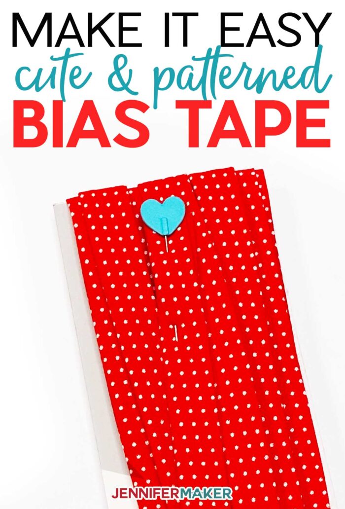 Make cute bias tape at home with any color or pattern the easy way!