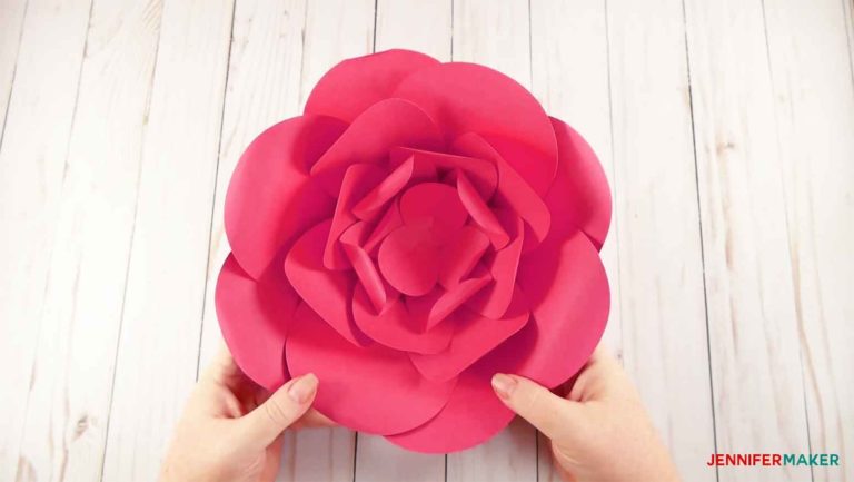 How to Make Giant Paper Flowers - Easy and Fast! - Jennifer Maker