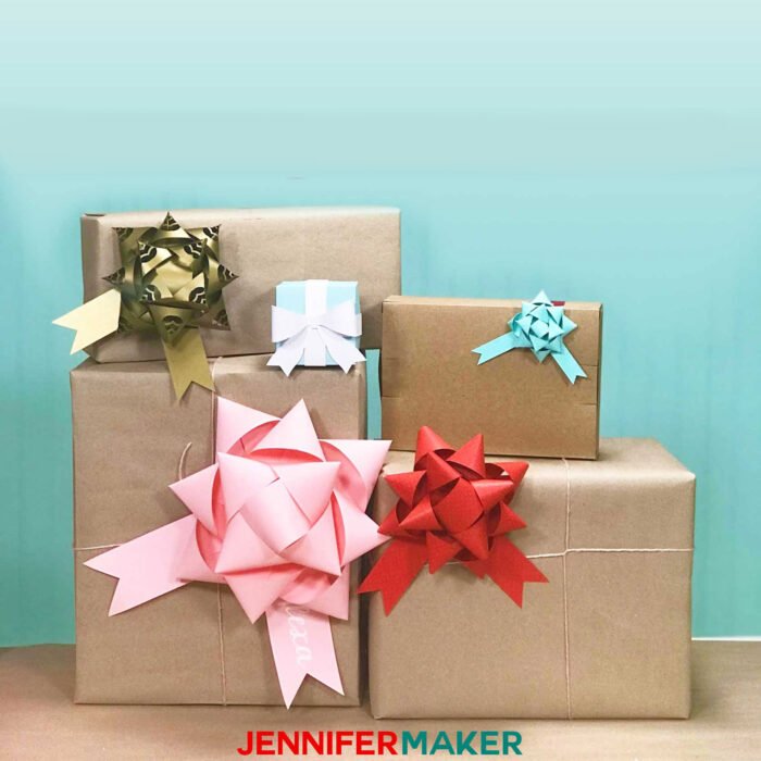 Make Gift Bows from Paper - Free Template & SVG Cut File