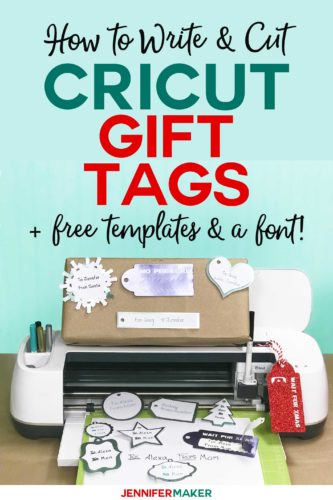Make Gift Tags with a Cricut (+ Free Penwriting Font) - Jennifer Maker