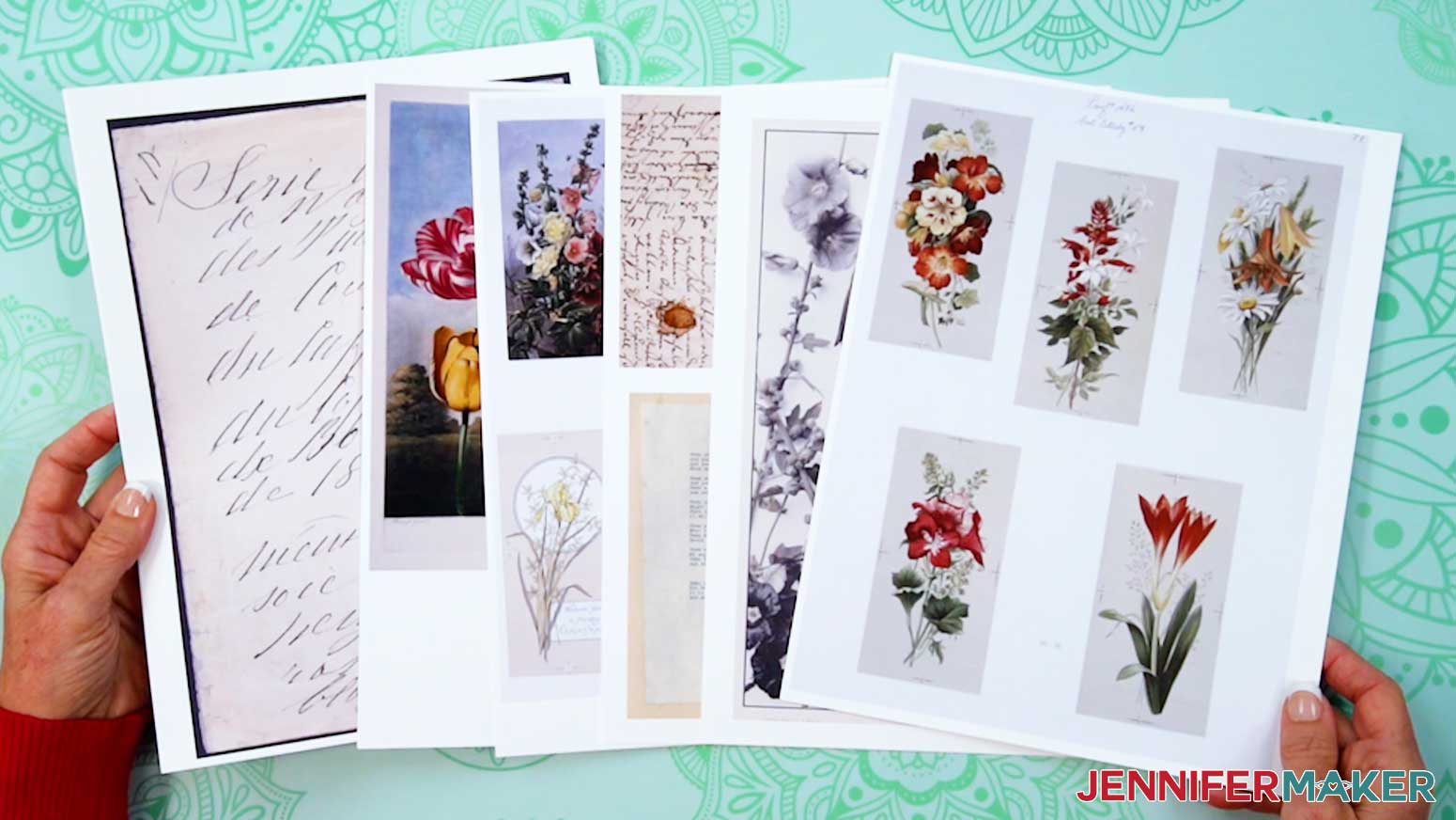 The printed Junk Journal photos are ready to use.