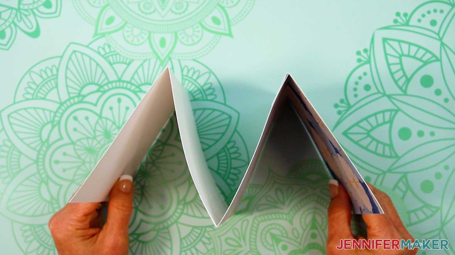 The Junk Journal pages are folded in an accordion style.