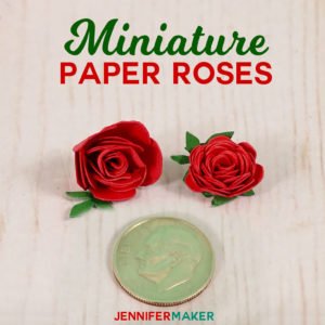 Make Miniature Paper Roses for Cute Crafts | quilled flowers | rolled paper rose #paperflowers #papercrafts