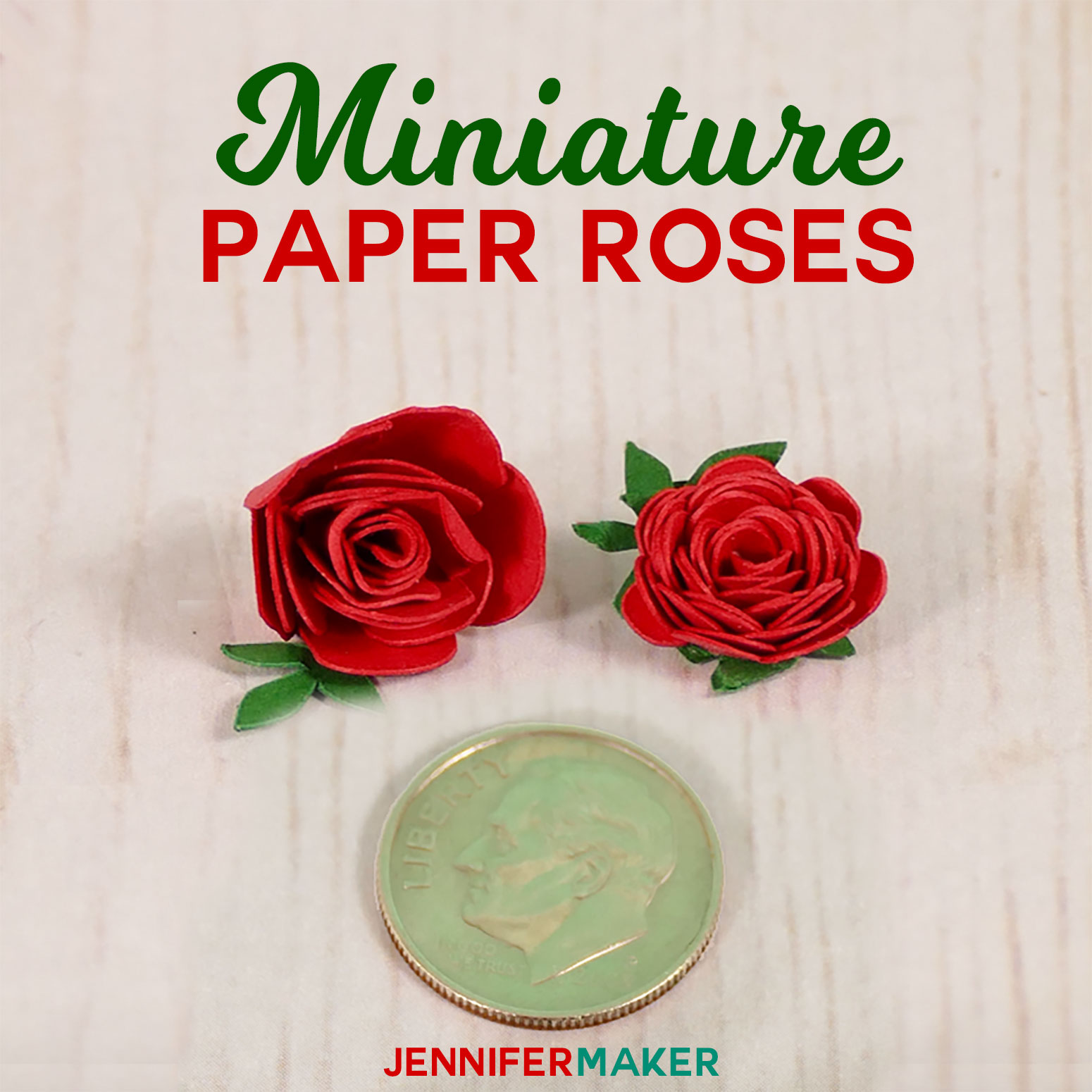 Rose Gold Paper Flower - Foil Edged Heart-Shaped Petals - Jennifer Maker