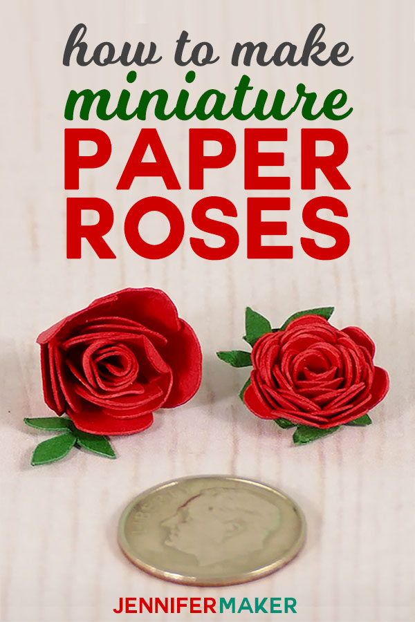 Make Miniature Paper Roses for Cute Crafts | quilled flowers | rolled paper rose #paperflowers #papercrafts #crafts #miniatures