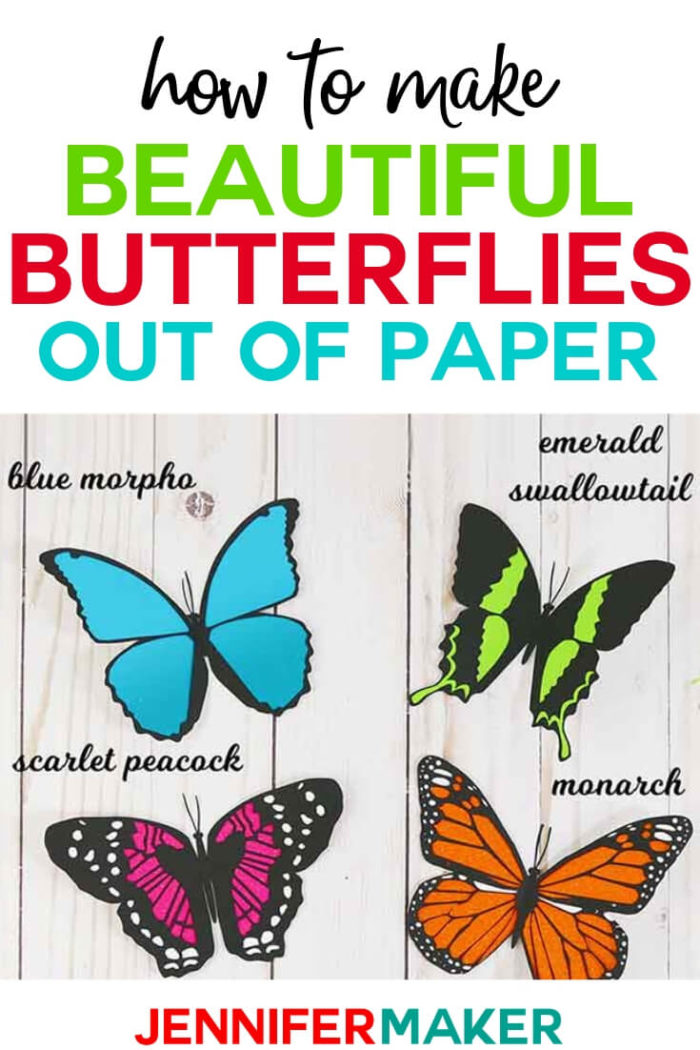 Download Make Paper Butterfly Decorations Jennifer Maker PSD Mockup Templates