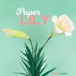 Make Paper Lily Flowers to Celebrate Easter with free SVG files and PDF patterns #cricut #paperflowers