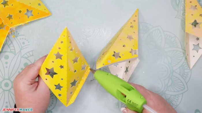 how to make a paper star lantern