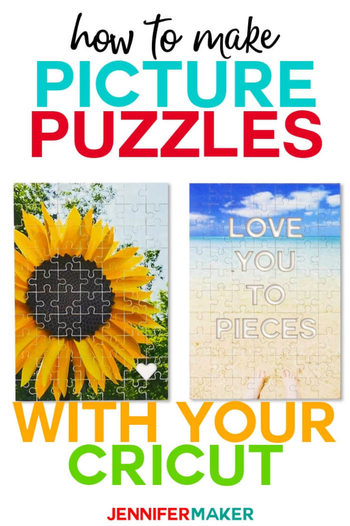 making puzzles with cricut maker