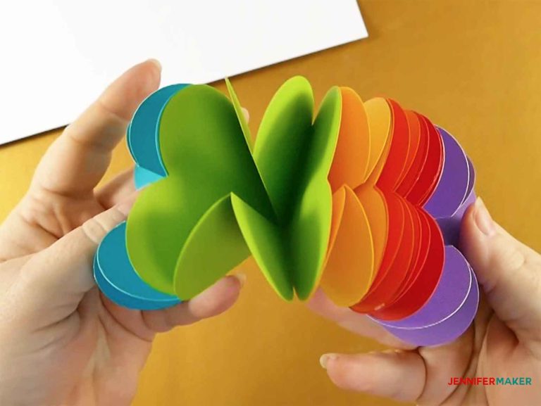 Make A Pop Up Heart Rainbow Card Jennifer Maker