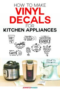 How to Make Vinyl Decals (+ Designs for Instant Pot, KitchenAid Mixer ...