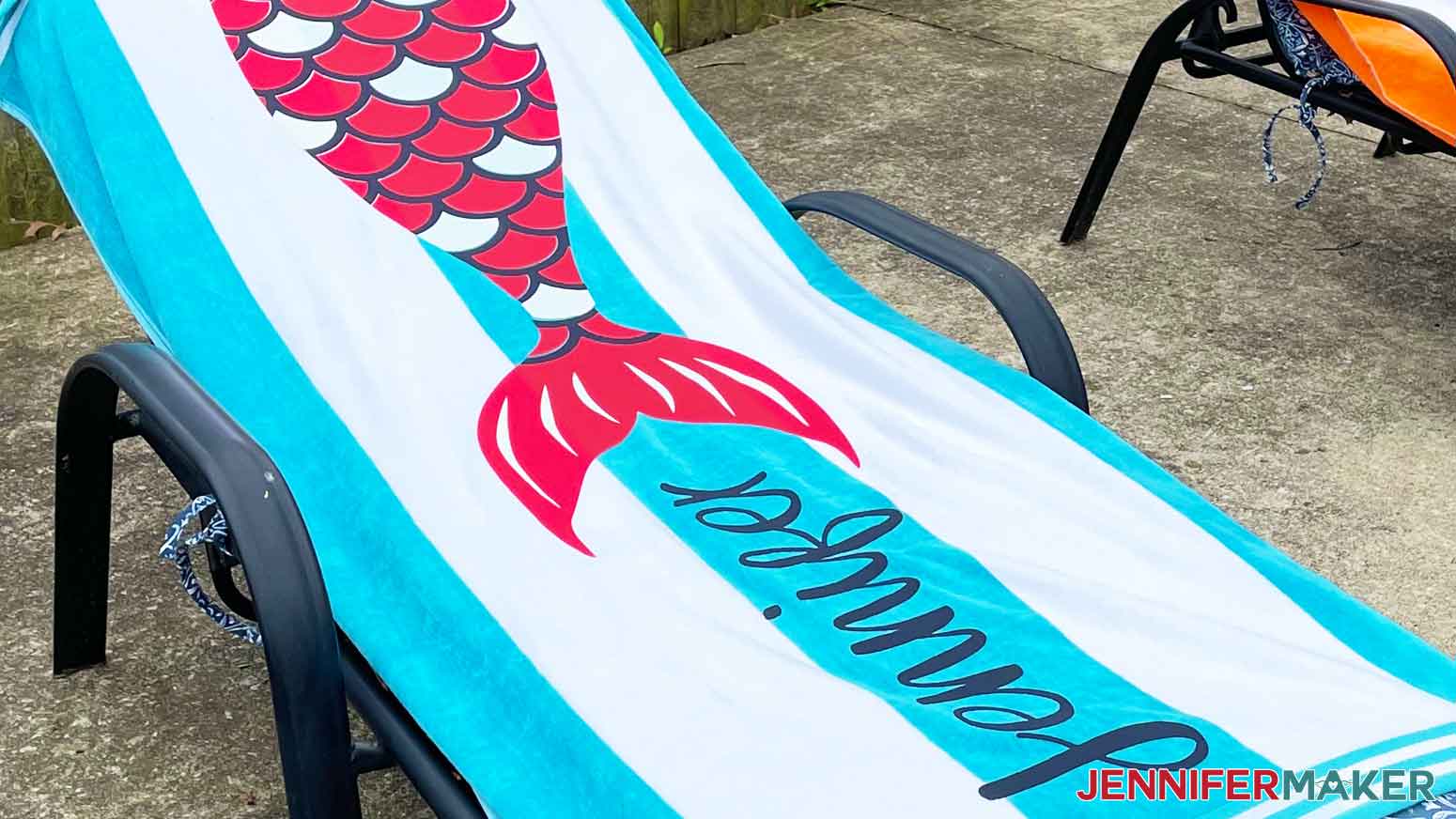 Mermaid DIY Personalized Beach Towel