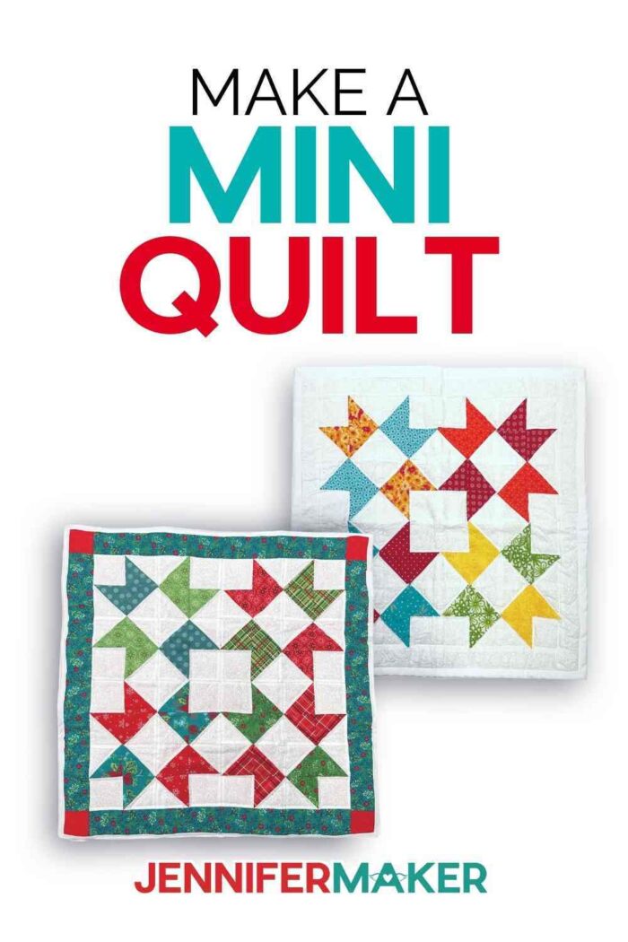 How to make a mini quilt using a Cricut cutting machine