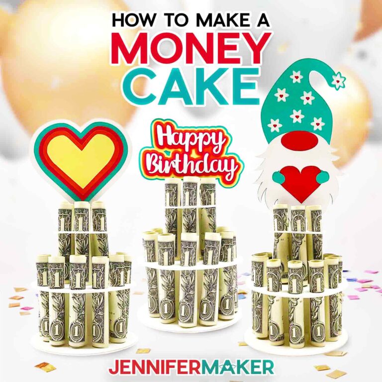 Money Cake SVG Designs- Make An Easy DIY Money Gift!
