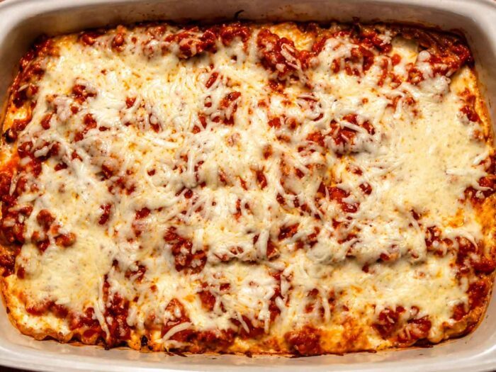 My easy nine-layer lasagna recipe made with healthy ingredients