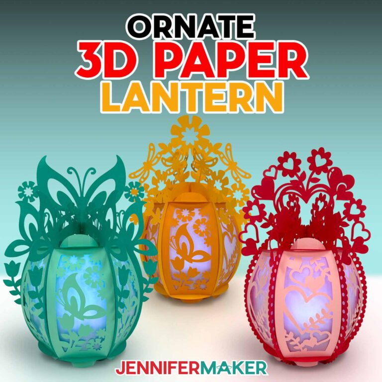 Ornate 3D Paper Lantern Craft for a Simple & Decorative DIY!
