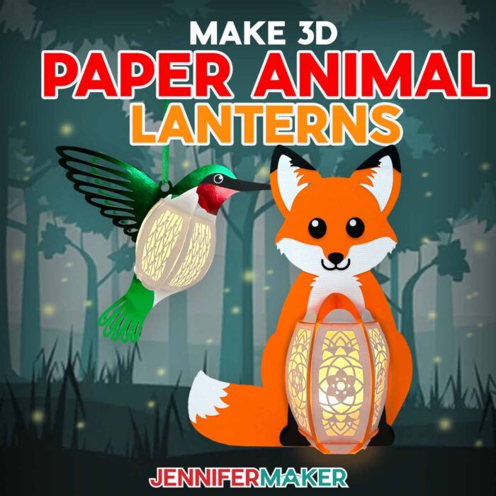 Make a 3D Paper Animal Lantern: Cutest DIY Lanterns Ever! - Jennifer Maker