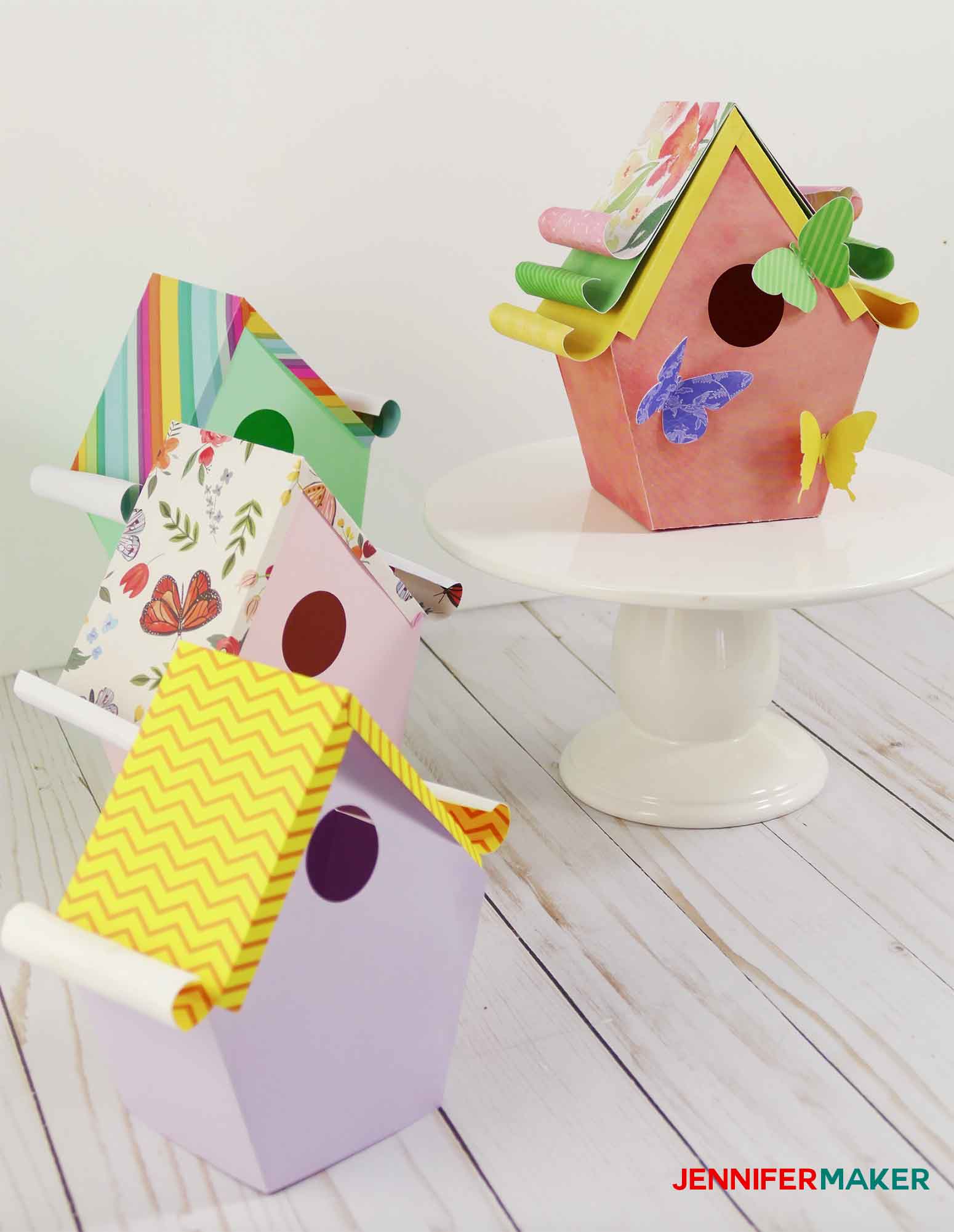 Paper Birdhouse Luminary with a Hidden Surprise - Jennifer Maker