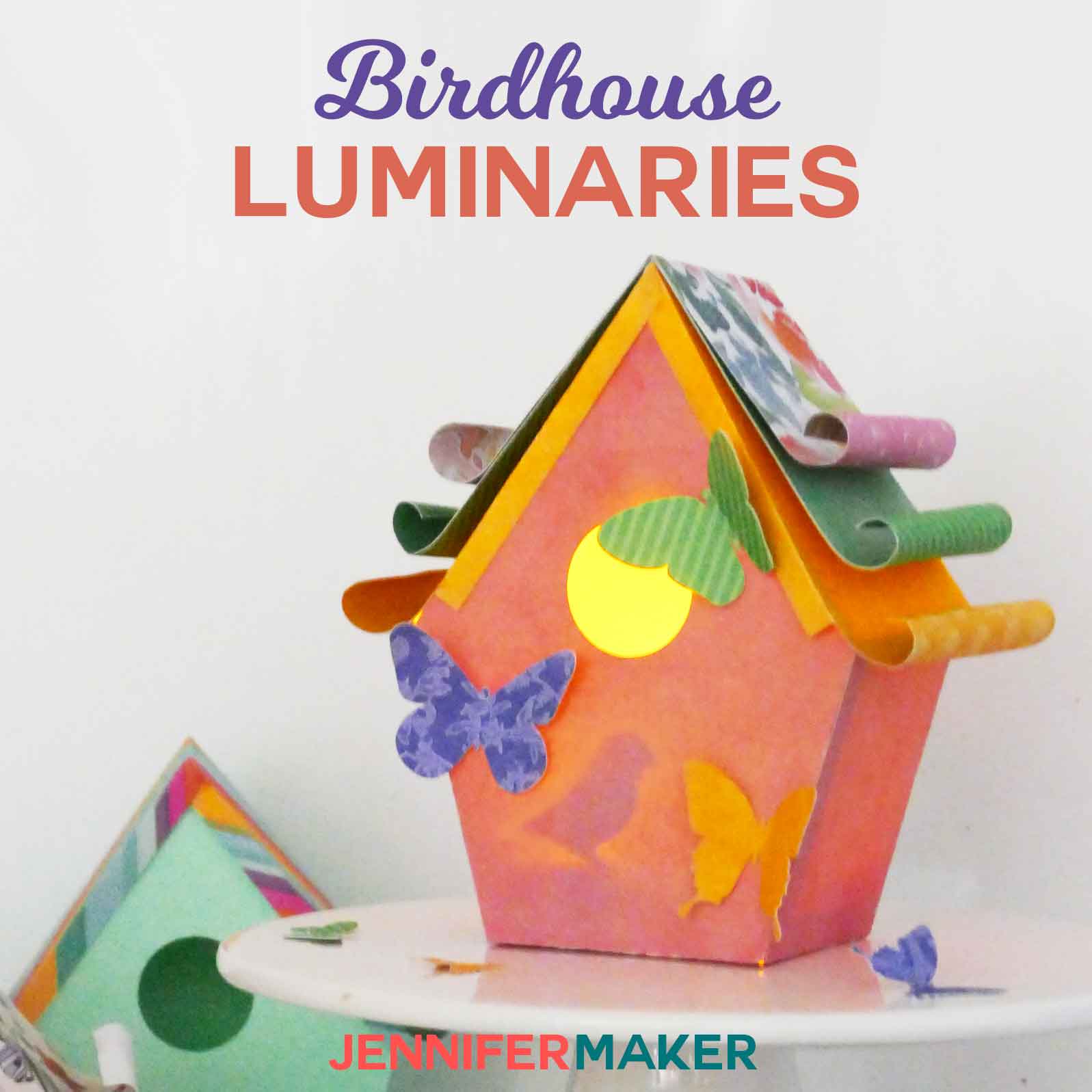 Paper Birdhouse Luminary with a Hidden Surprise