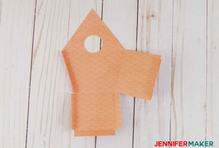 Folding the paper birdhouse template patterns | birdhouse craft | #birdhouse #papercraft #cricut